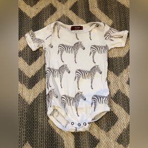 Milk barn zebra onesie